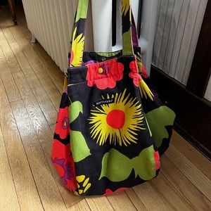 Marimekko Kukkatori print boho-style bag
